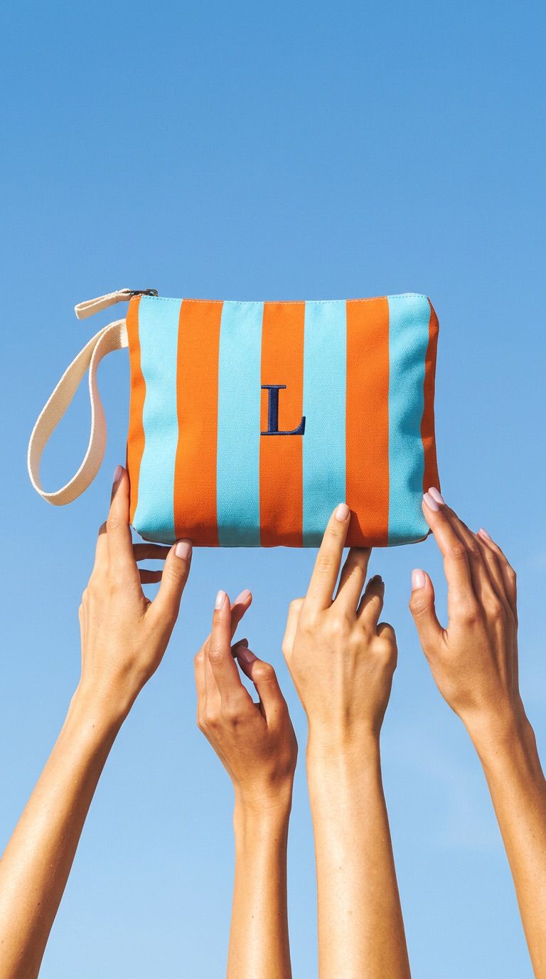 Personalized Rainbow Toiletry Bag